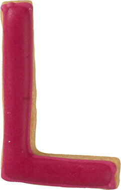 Buchstabe L Ausstecher 6 cm, Edelstahl