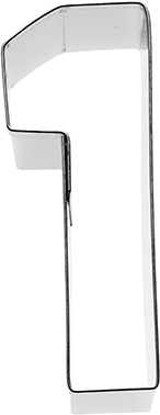 Zahl 1 Ausstecher 6 cm