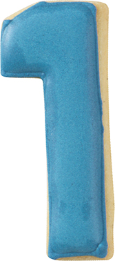 Zahl 1 Ausstecher 6 cm