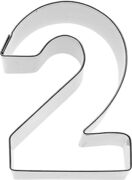 Zahl 2 Ausstecher 6 cm