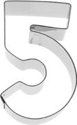 Zahl 5 Ausstecher 6 cm