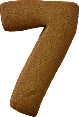 Zahl 7 Ausstecher 6 cm Edelstahl, RBV