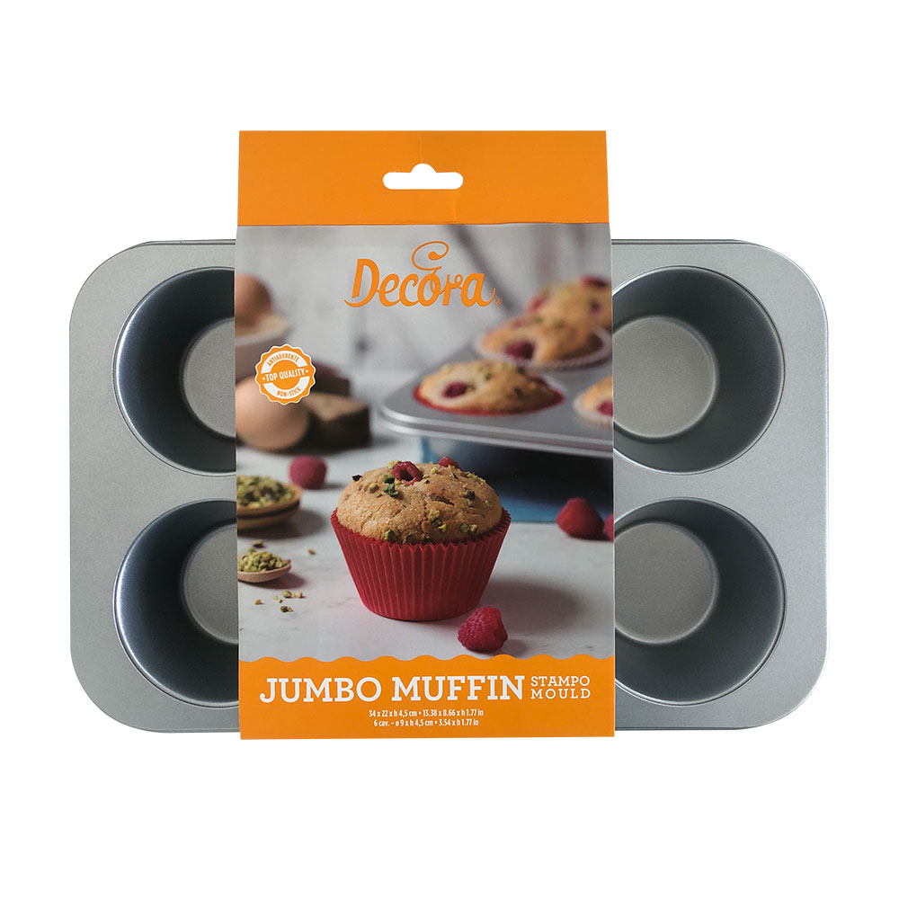 Jumbo-Muffins Backblech 6-fach 