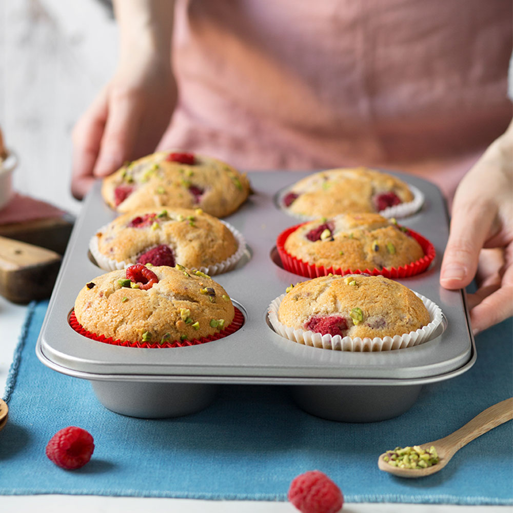 Jumbo-Muffins Backblech 6-fach 