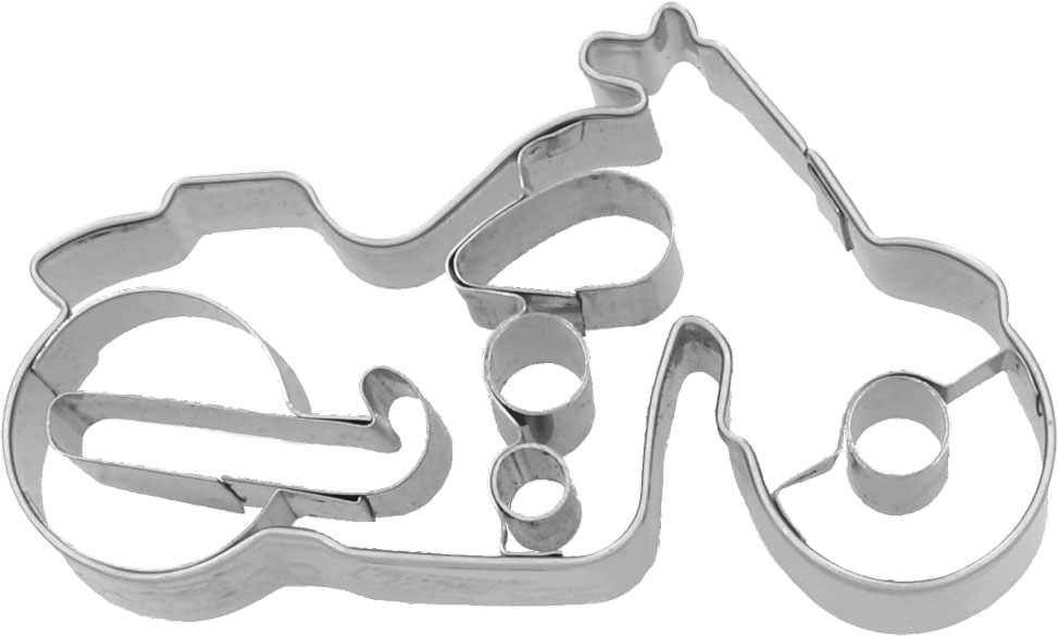Motorrad Ausstecher mit Innenpr&auml;gung 8 cm 