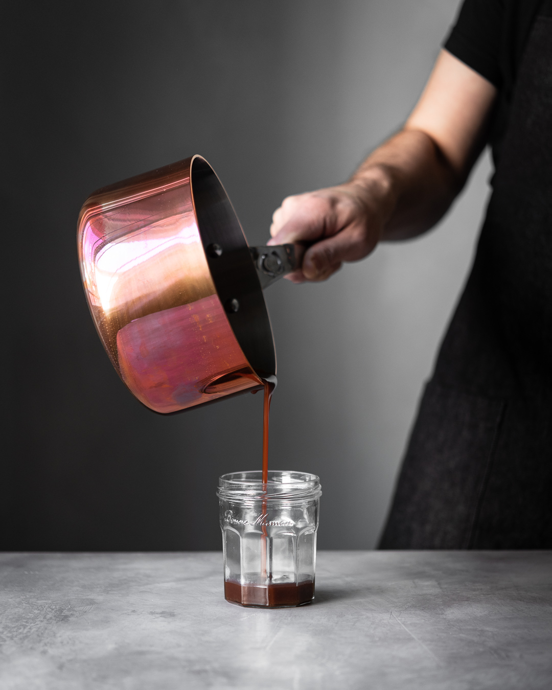 Stielkasserolle 20 cm Ø, 2 mm Kupfer Induktion Prima Matera deBuyer