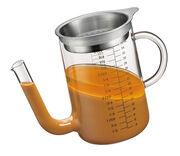 Fett-Trennkanne Glas/Edelstahl 1 Liter