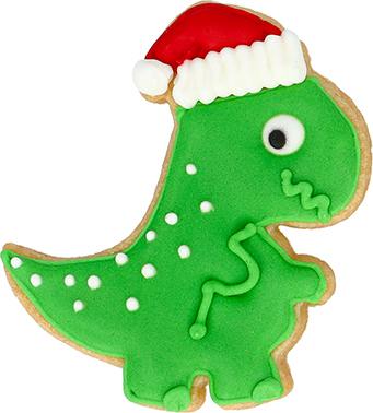 Weihnachts-Dino Ausstecher