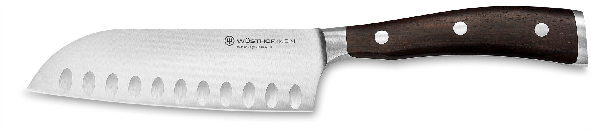 Ikon Santoku mit Kullenschliff ab 14 cm