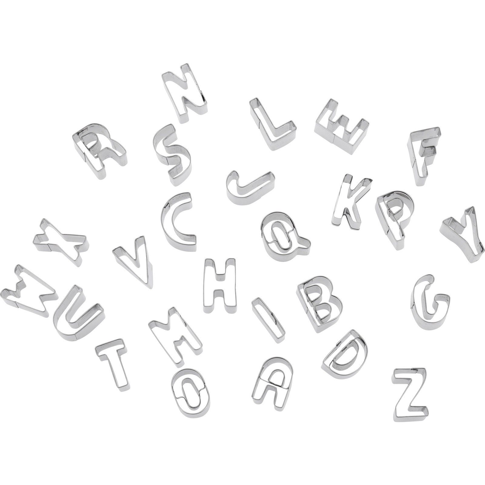 Buchstaben Ausstecher A-Z, 2,5 cm