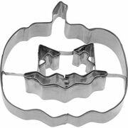 Kürbis mit Gesicht 7 cm Ausstecher Edelstahl