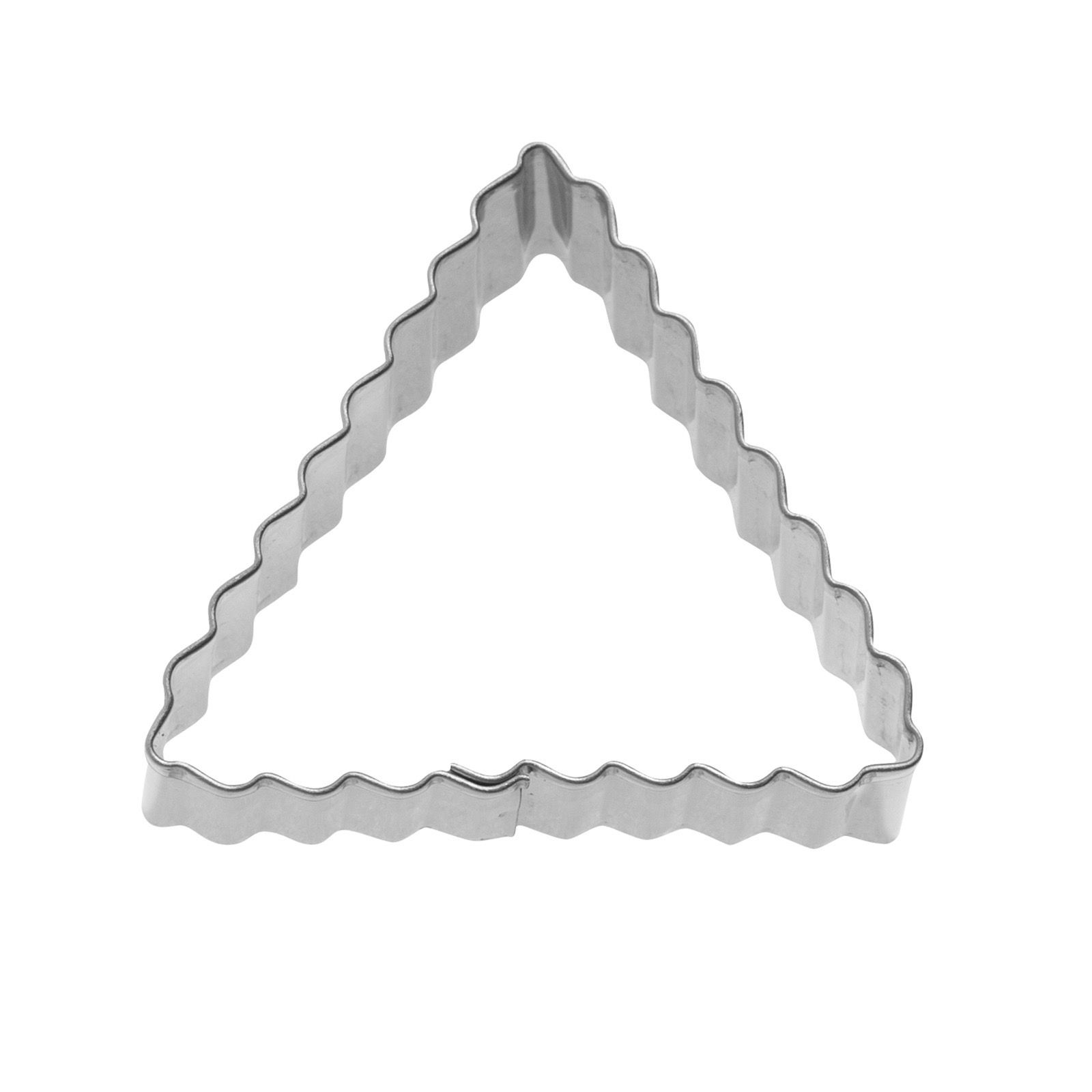Terrassen-Ausstecher Dreieck gewellt 3-teilig Edelstahl