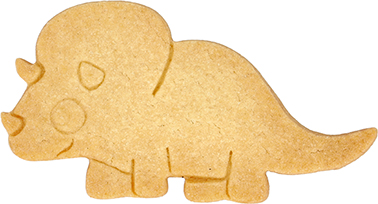 Triceratops Ausstecher mit Innenpr&auml;gung 10 cm
