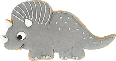 Triceratops Ausstecher mit Innenpr&auml;gung 10 cm