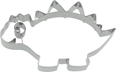 Stegosaurus Ausstecher mit Innenpr&auml;gung 10 cm